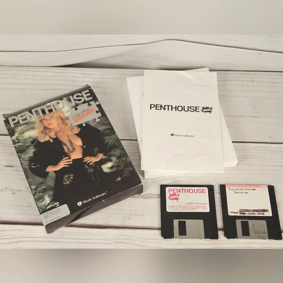 Penthouse Electric Jigsaw Puzzles Original IBM Software By Merit Software 1990